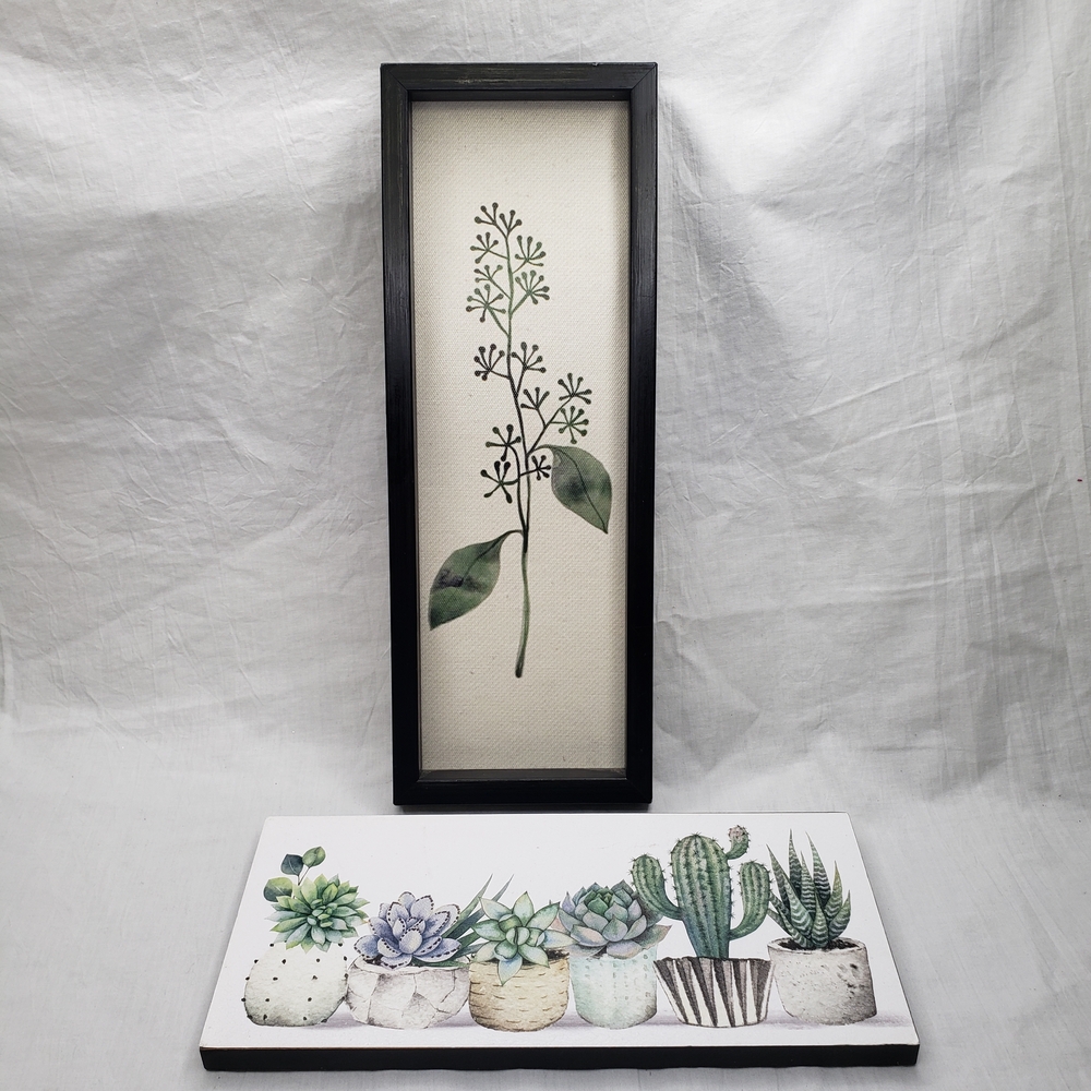 Framed Botanical Art and Succulent Wall Pictures